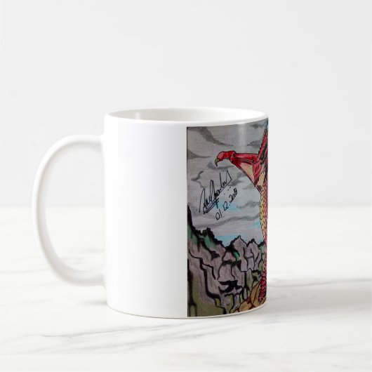 Auf die Person abgestimmt Becher - Drache Kaffeetasse (Links)