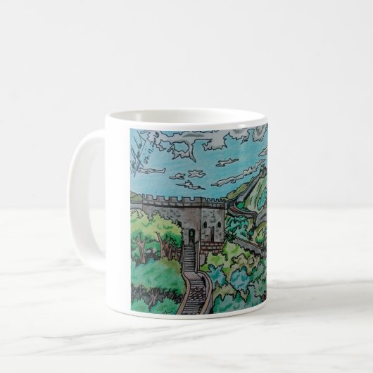 Auf die Person abgestimmt Becher - Landschaft Kaffeetasse (Vorderseite Links)