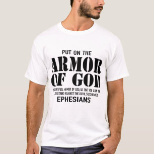 auf die Rüstung des Gottes gelegt, der auf die vo T-Shirt