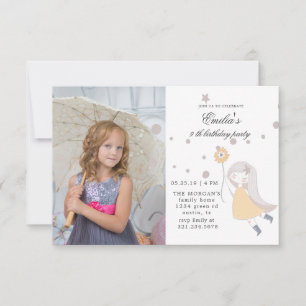 Auf die Sterne Foto Birthday Party Card