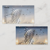 Auf die Sterne Schmetterling! Visitenkarte (Vorne/Hinten)