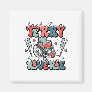 Auf die Terry-Stell es in Umkehrung 4. Juli Spaß Magnet