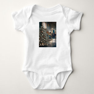 AUF DIE WEIHNACHTSMITTAGSZEIT VORBEREITEN BABY STRAMPLER