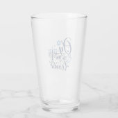 Auf die Welt Hanukkah jüdischer Funny Glas (Rückseite)