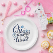 Auf die Welt Hanukkah jüdischer Funny Pappteller (Party)