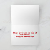 Auf die Welt Karte (Innenseite)