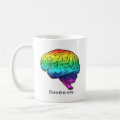 AUF DIESE WEISE GEHIRN geboren Kaffeetasse (Links)