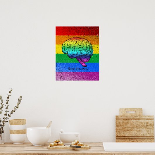 AUF DIESE WEISE GEHIRN geboren Poster (Küche)