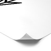 Auf diese Weise hochkleben Pfeil links Poster (Ecke)