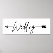 Auf diese Weise hochkleben Pfeil links Poster (Vorne)