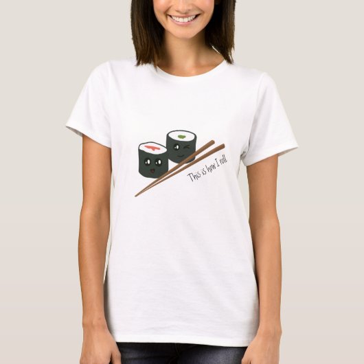 Auf diese Weise nehme ich den Kawaii Sushi-Charakt T-Shirt (Vorderseite)
