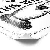 Auf diese Weise Party Hochzeitszeichen rechts Pfei Fotodruck (Ecke)