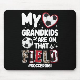 Auf diesem Feld Fußball Gigi eines Fußballspielers Mousepad