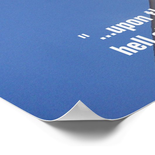 Auf diesem Felsen baue ich mein Kirchenposter Poster (Ecke)