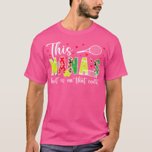 Auf diesem Tennisplatz Nana von einem Tennisspiele T-Shirt