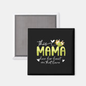Auf dieser Bowling-Mama einer Bowler-Mama Bowling Magnet (Vorderseite/Rückseite)
