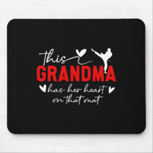 Auf dieser Mat Karate Oma Karate Großmutter 2 Mousepad