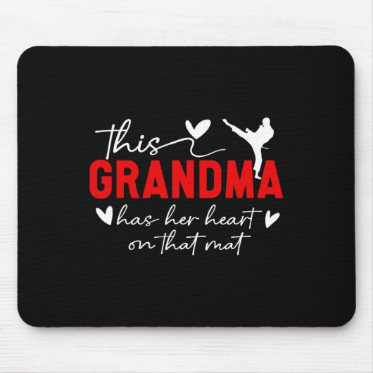 Auf dieser Mat Karate Oma Karate Großmutter 2 Mousepad (Vorne)