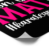 Auf dieser Mat Karate Oma Karate Großmutter Poster (Ecke)