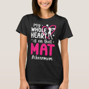 Auf dieser Matte jubelt Mama einer Cheerleader-Mam T-Shirt