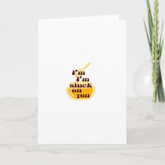 Auf dir bleibt meine Liebe Minimal Design Karte (Vorderseite)