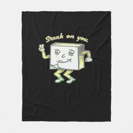 Auf dir kleben Post It Minimal Modern Style  Fleecedecke (Vorderseite)