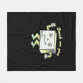 Auf dir kleben Post It Minimal Modern Style  Fleecedecke (Vorderseite (Horizontal))