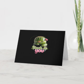 Auf Dir Kleiner Süßer Kaktus Pun Kawaii Valentinst Karte