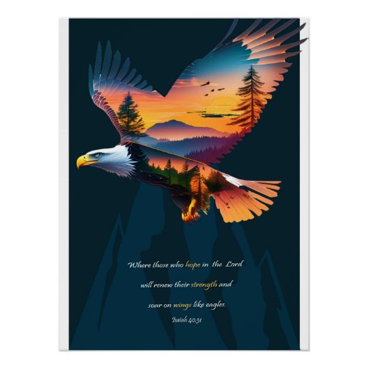Auf Eagles Wings Poster (Vorderseite)