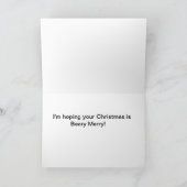 Auf ein liebes Niece Feiertagskarte (Innenseite)