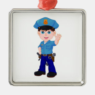 **AUF EINE BESONDERE POLIZEI** CHRISTMAS ORNAMENT AUS METALL