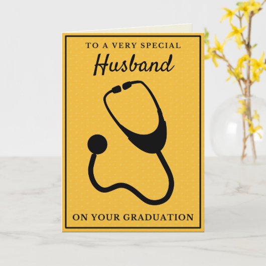 Auf eine besondere XXXX medizinische Abschluss-Kar Karte (Gelbe Blume)