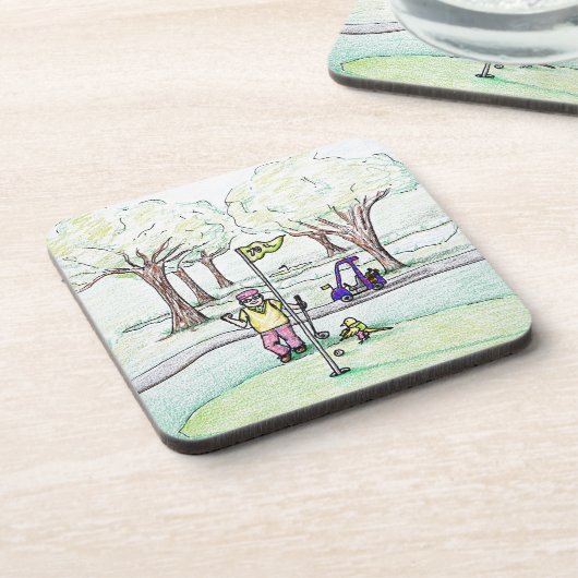 Auf eine Birdie Untersetzer (Linke Seite)