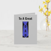 Auf eine große Grußkarte für Vater Karte (Gelbe Blume)