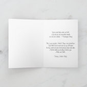 Auf eine junge Mutter über die Gelbe Rose der Mutt Karte (Innenseite)