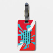 AUF EINE SCUBA SPLASH.  DIVERE GEPÄCKANHÄNGER (Rückseite vertikal)