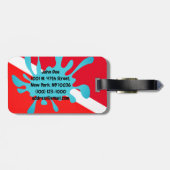 AUF EINE SCUBA SPLASH.  DIVERE GEPÄCKANHÄNGER (Rückseite horizontal)