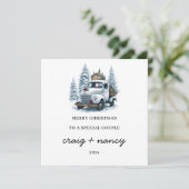 Auf eine spezielle Weihnachtskarte Feiertagskarte (Stehend Vorderseite)