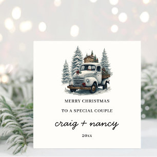 Auf eine spezielle Weihnachtskarte Feiertagskarte