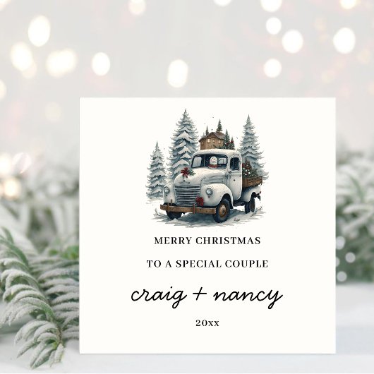 Auf eine spezielle Weihnachtskarte Feiertagskarte