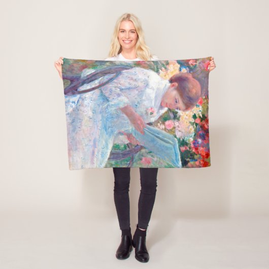 Auf einem Balkon, Mary Cassatt Fleecedecke (Beispiel)