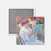 Auf einem Balkon, Mary Cassatt Magnet (Vorderseite/Rückseite)