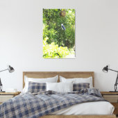 Auf einem Baum stehende Eule Leinwanddruck (Insitu (Schlafzimmer))