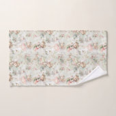 auf einem Blume-Feldschmetterling in einem Kranz Badhandtuch Set (Handtuch)