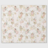 auf einem Blume-Feldschmetterling in einem Kranz Geschenkpapier (Flach)