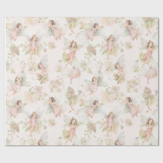 auf einem Blume-Feldschmetterling in einem Kranz Geschenkpapier (Flach)