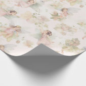 auf einem Blume-Feldschmetterling in einem Kranz Geschenkpapier (Ecke)