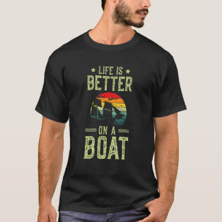 Auf einem Boot Segelboote Paddeln Rudern Segeln T-Shirt
