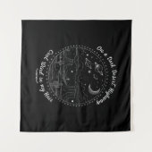 Auf einem dunklen Wüste Highway Travel Mountain Ca Wandteppich (Vorderseite (Horizontal))