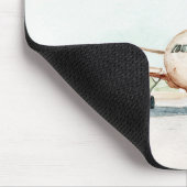 Auf einem Düsenflugzeug Abschied nehmen Mousepad (Ecke)